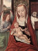 Master of the Saint Ursula Legend Virgin and Child with an Angel oil painting picture wholesale